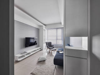 艾美T2宅 , 潤澤明亮設計事務所 潤澤明亮設計事務所 Living room