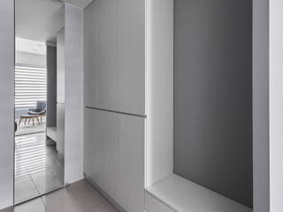 艾美T2宅 , 潤澤明亮設計事務所 潤澤明亮設計事務所 Classic style corridor, hallway and stairs