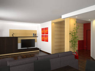 Restyling Ingresso, melania de masi architetto melania de masi architetto Living room Wood Wood effect