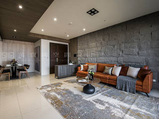 【鑫龍騰開發│領袖特區】, SING萬寶隆空間設計 SING萬寶隆空間設計 Modern Living Room