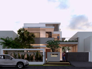 Savitri House, Ravi Prakash Architect Ravi Prakash Architect Single family home Reinforced concrete