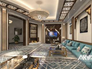 living Room Arabic style, AKYAN SQUARE AKYAN SQUARE Salones rústicos rústicos