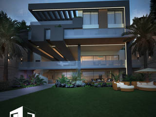 تصميم فيلا على البحر بشاطئ خاص, Tasamim Online تصاميم أونلاين Tasamim Online تصاميم أونلاين Casas modernas: Ideas, diseños y decoración