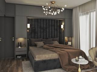 Luxuriös und elegant: Schlafzimmer & Bad in Berlin, ED INTERIOR DESIGN ED INTERIOR DESIGN Moderne Schlafzimmer