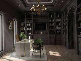 Cosy office in Berlin , ED INTERIOR DESIGN ED INTERIOR DESIGN Classic style study/office Wood Wood effect