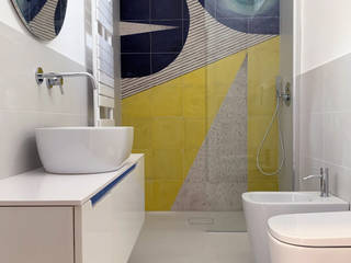 La casa di Gioia, M@G Architettura&Design M@G Architettura&Design Bagno in stile mediterraneo Blu