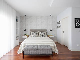 Travassos Apartamento T3, Clo Soares Clo Soares Modern Bedroom