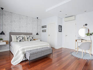 Travassos Apartamento T3, Clo Soares Clo Soares Phòng ngủ phong cách hiện đại