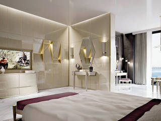 LUXURY PENTHOUSE, Carpanese Home Italia Carpanese Home Italia Modern Bedroom