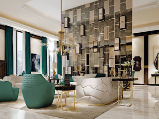 EXCLUSIVE DINING AND LIVING LOUNGE, Carpanese Home Italia Carpanese Home Italia Modern Living Room
