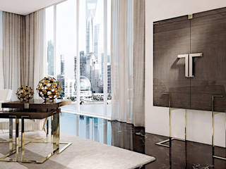 SHANGHAI SKYLINE VIEW, Carpanese Home Italia Carpanese Home Italia Moderne Wohnzimmer