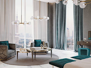 SHANGHAI SKYLINE VIEW, Carpanese Home Italia Carpanese Home Italia Modern Bedroom