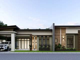 Proposed Bungalow Residence, DBMI DESIGN & BUILD DBMI DESIGN & BUILD Modern home