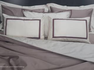COMPLEMETI TESSILI PER IL LETTO, POEMO DESIGN POEMO DESIGN Modern style bedroom Cotton Beige