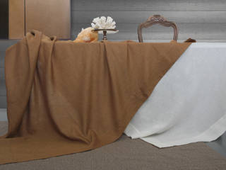 COMPLEMETI TESSILI PER LA TAVOLA, POEMO DESIGN POEMO DESIGN Ruang Makan Modern Flax/Linen Beige