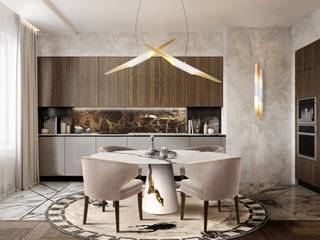 Five ideas for a dining room with neutral colors, DelightFULL DelightFULL Modern dining room
