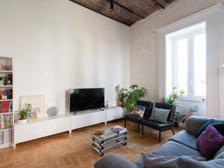 Ristrutturazione appartamento di 85 mq a Napoli, Facile Ristrutturare Facile Ristrutturare Living room