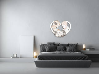 RENDER NUOVA ABITAZIONE , LAS - Laser Art Style LAS - Laser Art Style Moderne Schlafzimmer MDF