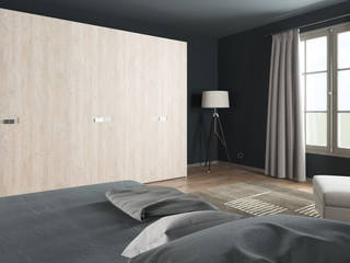 Wardrobes Artesive モダンスタイルの寝室 木材・プラスチック複合ボード ワードローブ＆クローゼット