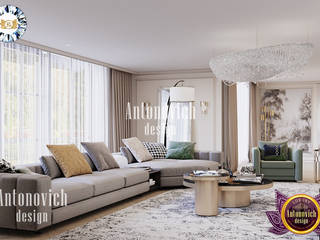 MODERN FURNITURE DESIGN FOR LUXURY VILLA BY LUXURY ANTONOVICH DESIGN, Luxury Antonovich Design Luxury Antonovich Design Modern Living Room