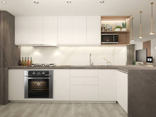 Proyecto SA, Diaf design Diaf design Small kitchens Marble