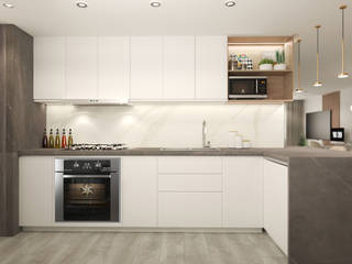 Proyecto SA, Diaf design Diaf design Cucina piccola Marmo