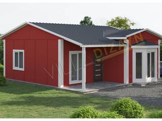 2+1 Prefabrik Ev 65 M², VİLLA DİZAYN PREFABRİK VİLLA DİZAYN PREFABRİK 어린이용 침실