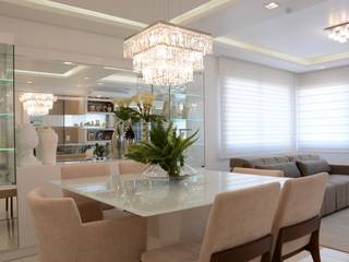 Graça Brenner Arquitetura e Interiores Salas de jantar modernas MDF Branco