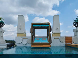 Piscina da mille e una notte nel centro di Padova, Aquadeva Aquadeva Infinity pool آئرن / اسٹیل