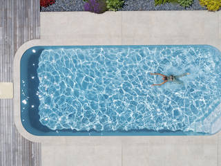 Modelo Sara - Piscinas Waterair, Piscinas Waterair Portugal - Marpic Piscinas Waterair Portugal - Marpic สระในสวน