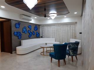 "Interiors that reflect your style" 4BHK Interior designer, Ahmedabad , Monoceros Interarch Solutions Monoceros Interarch Solutions Minimalist living room