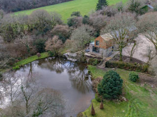 Extended and Modernised Period Farmhouse In Lanhydrock, Cornwall by ARCO2, Arco2 Architecture Ltd Arco2 Architecture Ltd Rumah pedesaan