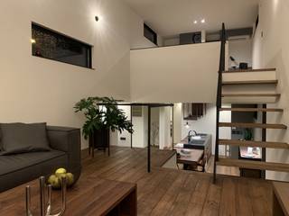 Takahagi no ie, TKD-ARCHITECT TKD-ARCHITECT Modern living room Solid Wood
