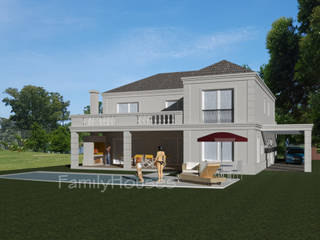 Casa estilo Nuevo Francés. Nuevo proyecto., Family Houses Family Houses ログハウス