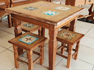 Mesas de Jantar , Barrocarte Barrocarte Rustic style dining room Solid Wood Wood effect
