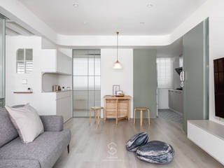 一抹綠, 森叄設計 森叄設計 Scandinavian style living room