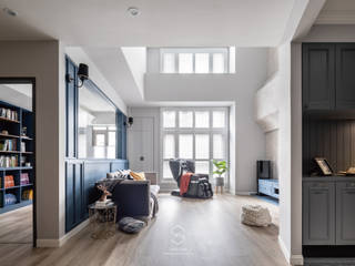 Blues, 森叄設計 森叄設計 Scandinavian style living room