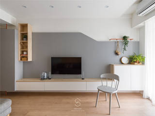 柒柒, 森叄設計 森叄設計 Scandinavian style living room