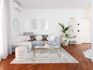 Ristrutturazione appartamento di 80 mq a Roma, Facile Ristrutturare Facile Ristrutturare Minimalist living room