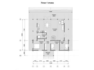 Дом из клееного бруса "Лахти", ДДМ-Строй ДДМ-Строй Casas de campo