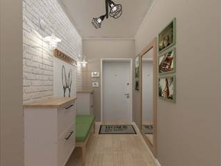 Дизайн интерєру квартири на Оболоні, Vision Design Vision Design Pasillos, vestíbulos y escaleras modernos