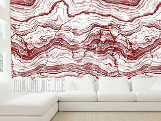 Tapeten in Steinoptik, Mowade Mowade Walls & flooringWallpaper Red