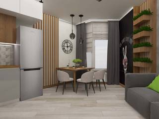 Дизайн интерьера квартиры на ул. Старокиевская, Vision Design Vision Design Modern kitchen