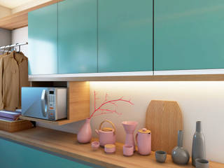 Ap 401, Andressa Leite Arquiteta Andressa Leite Arquiteta Kitchen units