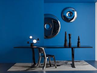 balance lampada da tavolo, Nosenso Design Sensations Nosenso Design Sensations Pasillos, vestíbulos y escaleras de estilo moderno Aluminio/Cinc Negro