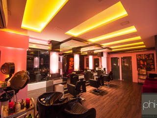 Spa and salon interiors, phiQ architects and consultants phiQ architects and consultants Commercial spaces