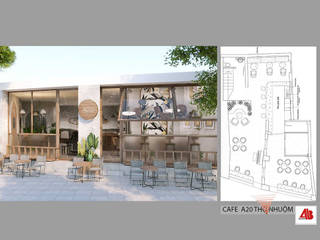 Thiết kế nội thất cafe A20 Thợ Nhuộm, Thiết Kế Nội Thất - ARTBOX Thiết Kế Nội Thất - ARTBOX