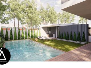 Projeto - Elementos de Apoio a Arquitetura e Arranjos Exteriores - Moradia JS, Areabranca Areabranca Garden Pool