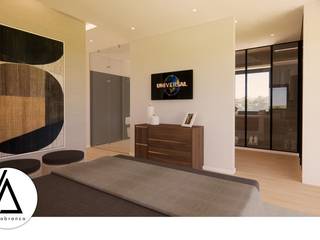 Projeto - Design de Interiores - Suite CL, Areabranca Areabranca Small bedroom