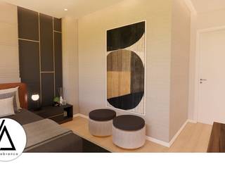 Projeto - Design de Interiores - Suite CL, Areabranca Areabranca Small bedroom